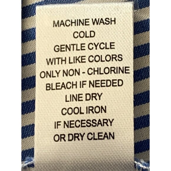 Cupio Womens Off-Shoulder Bell Sleeve Top Blue & White Striped Blouse Medium - Picture 9 of 9